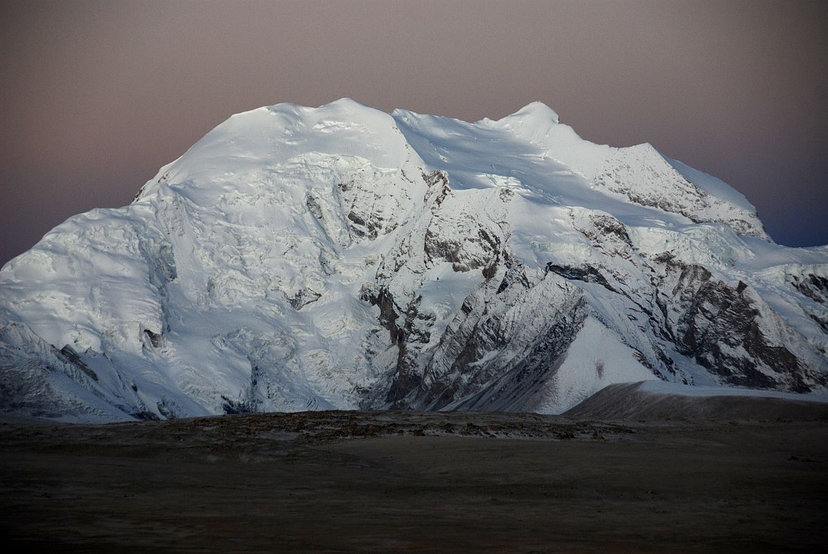 05 Gang Benchen Close Up From Shishapangma North Base Camp Just Before Sunrise 